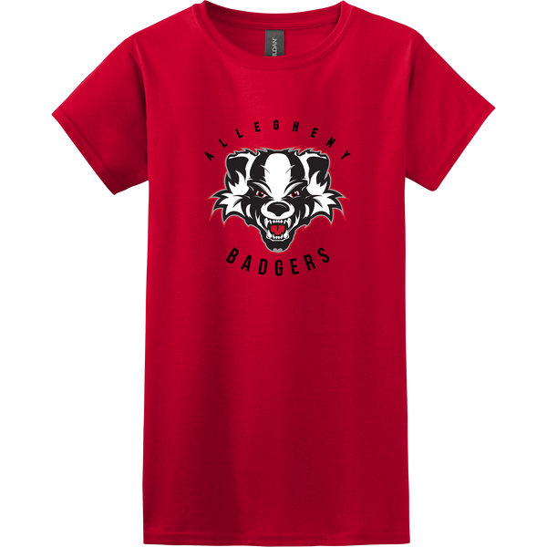 Scary Badgers Softstyle Ladies' T-Shirt