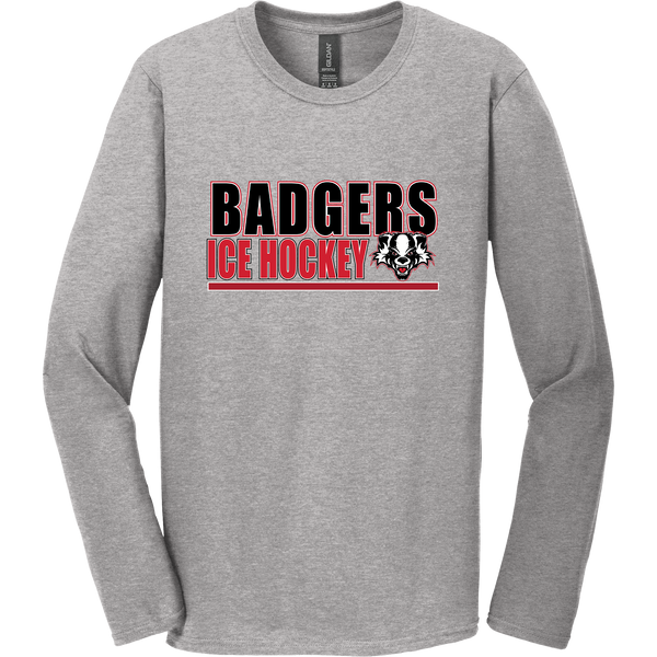 Scary Badgers Softstyle Long Sleeve T-Shirt