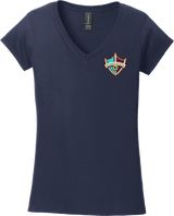 Delaware Ducks Softstyle Ladies Fit V-Neck T-Shirt