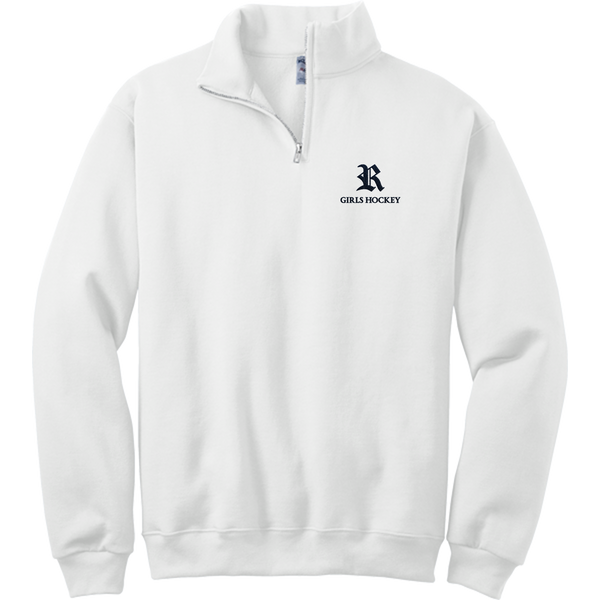 Randolph Girls Hockey NuBlend 1/4-Zip Cadet Collar Sweatshirt