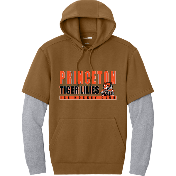 Princeton Tiger Lilies Tough Fleece Layered Hoodie