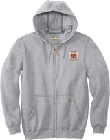 Biggby Bobcats Carhartt Midweight Hooded Zip-Front Sweatshirt