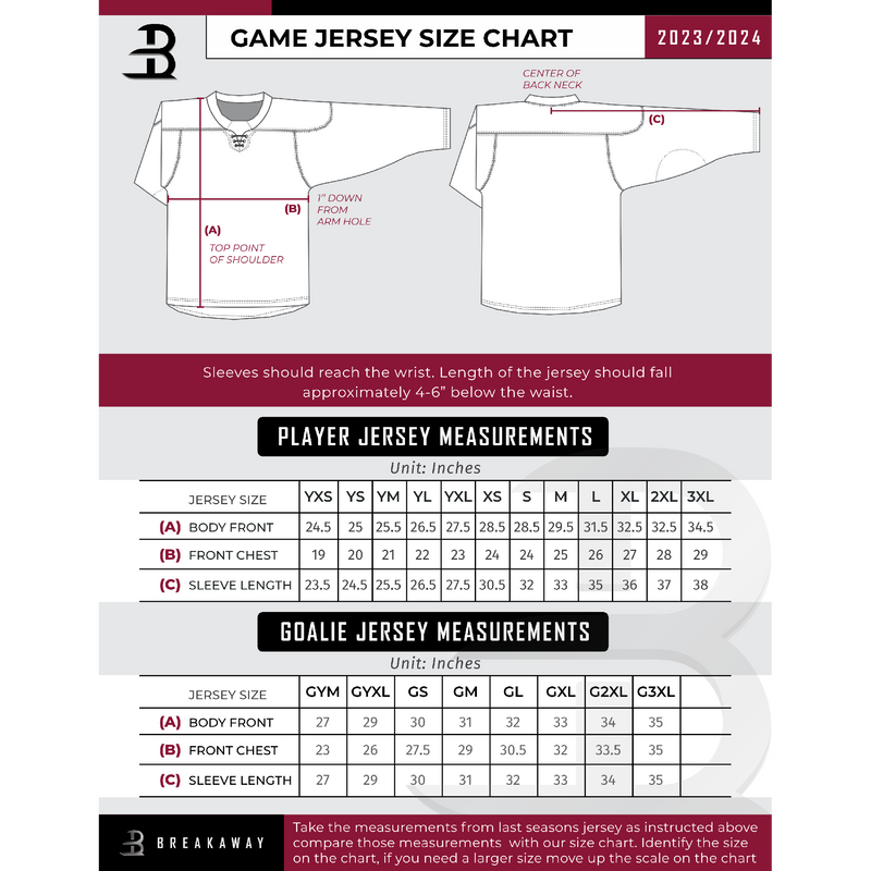 Carolina Thunder Youth Player Sublimated Jersey