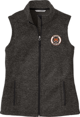 Biggby Bobcats Ladies Sweater Fleece Vest