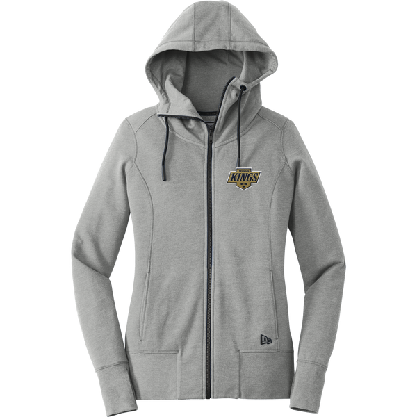 Skylands Kings New Era Ladies Tri-Blend Fleece Full-Zip Hoodie