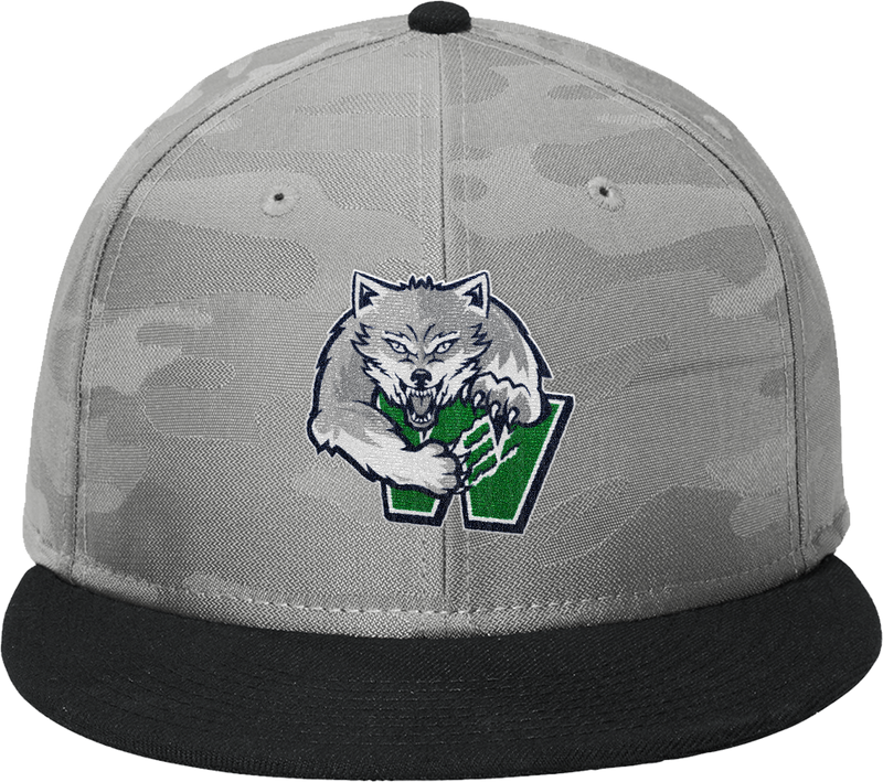 Woodbridge Wolfpack New Era Camo Flat Bill Snapback Cap
