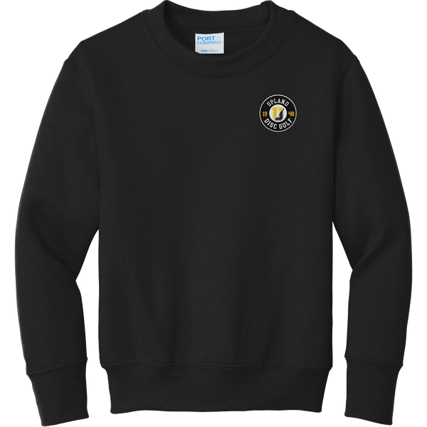 Upland Disc Golf Youth Core Fleece Crewneck Sweatshirt
