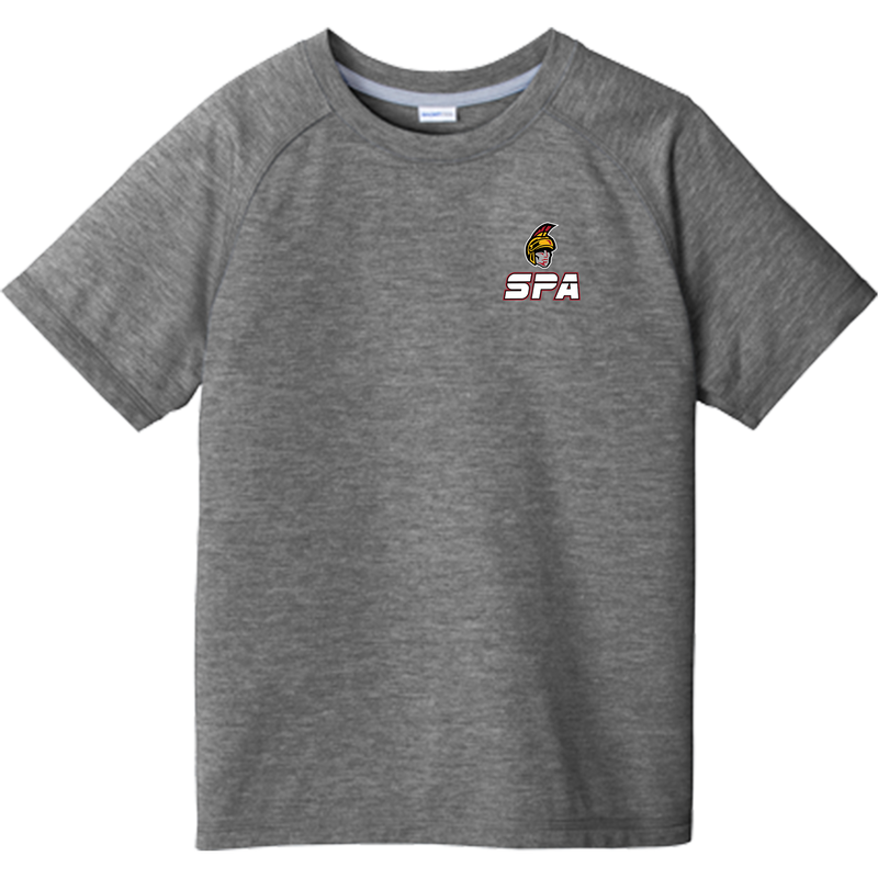 Seacoast Spartans (SPA) Youth PosiCharge Tri-Blend Wicking Raglan Tee